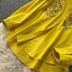 Embroidery Shirt & Trousers 2Pcs