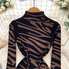 Rhinestone Studded Zebra Print Top