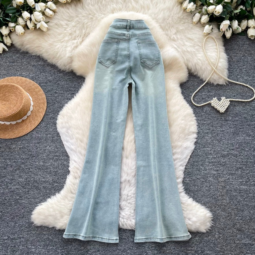 Vintage High-waist Flared Jeans