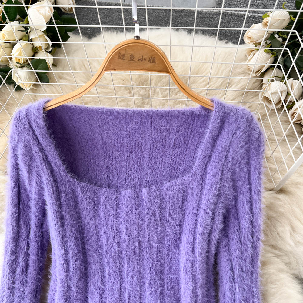 Short Sweater&High-waist Skirt 2Pcs