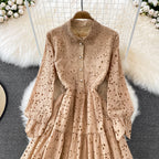 Cutout Lapel Dress
