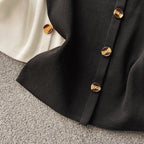 Thin Sleeveless Knit Top With Wide Straps