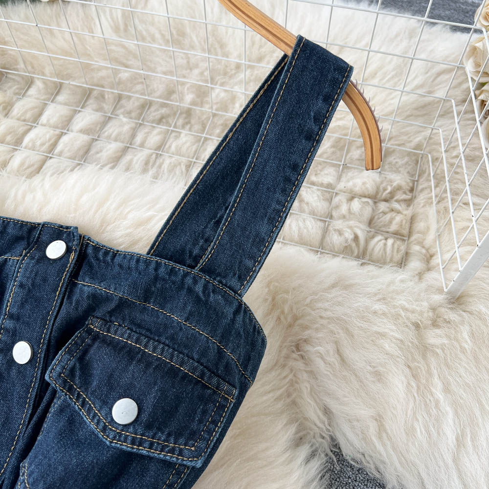 Chic Rolled Hem Loose Fit Jumpsuit
