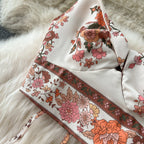Bohemia Floral Camisole&Skirt 2Pcs
