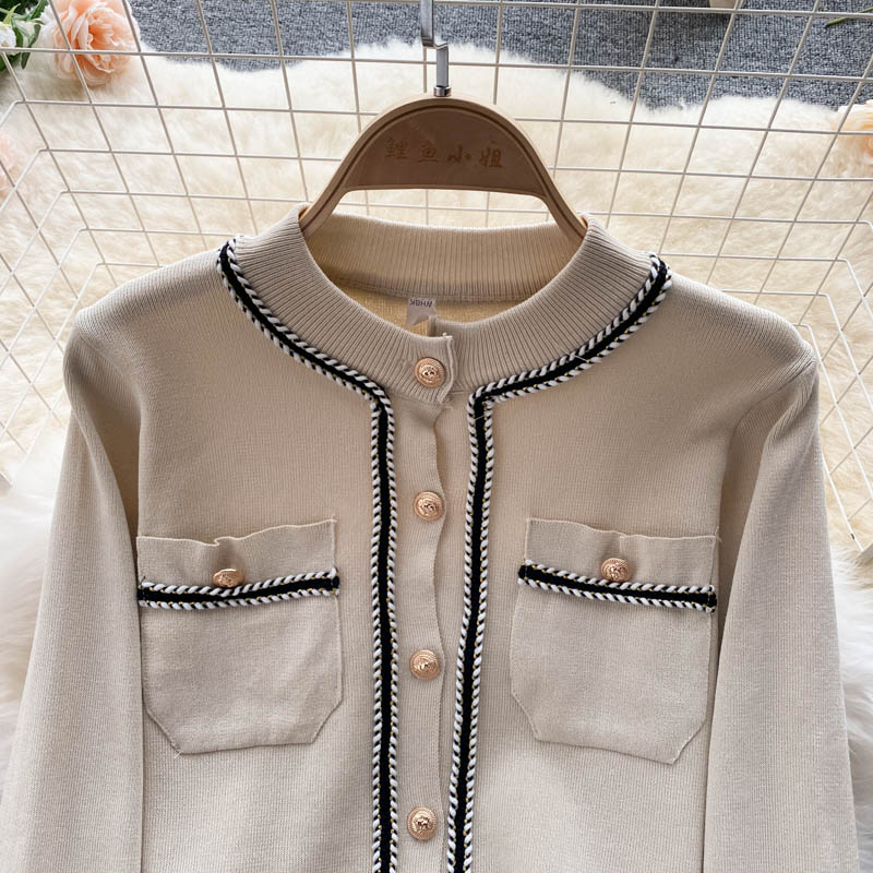 Cardigan&High-waisted Trousers Knitted 2Pcs