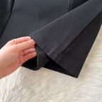 Black Double Breasted Suit Dress