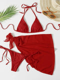 Mesh Three-piece Split Swimsuit