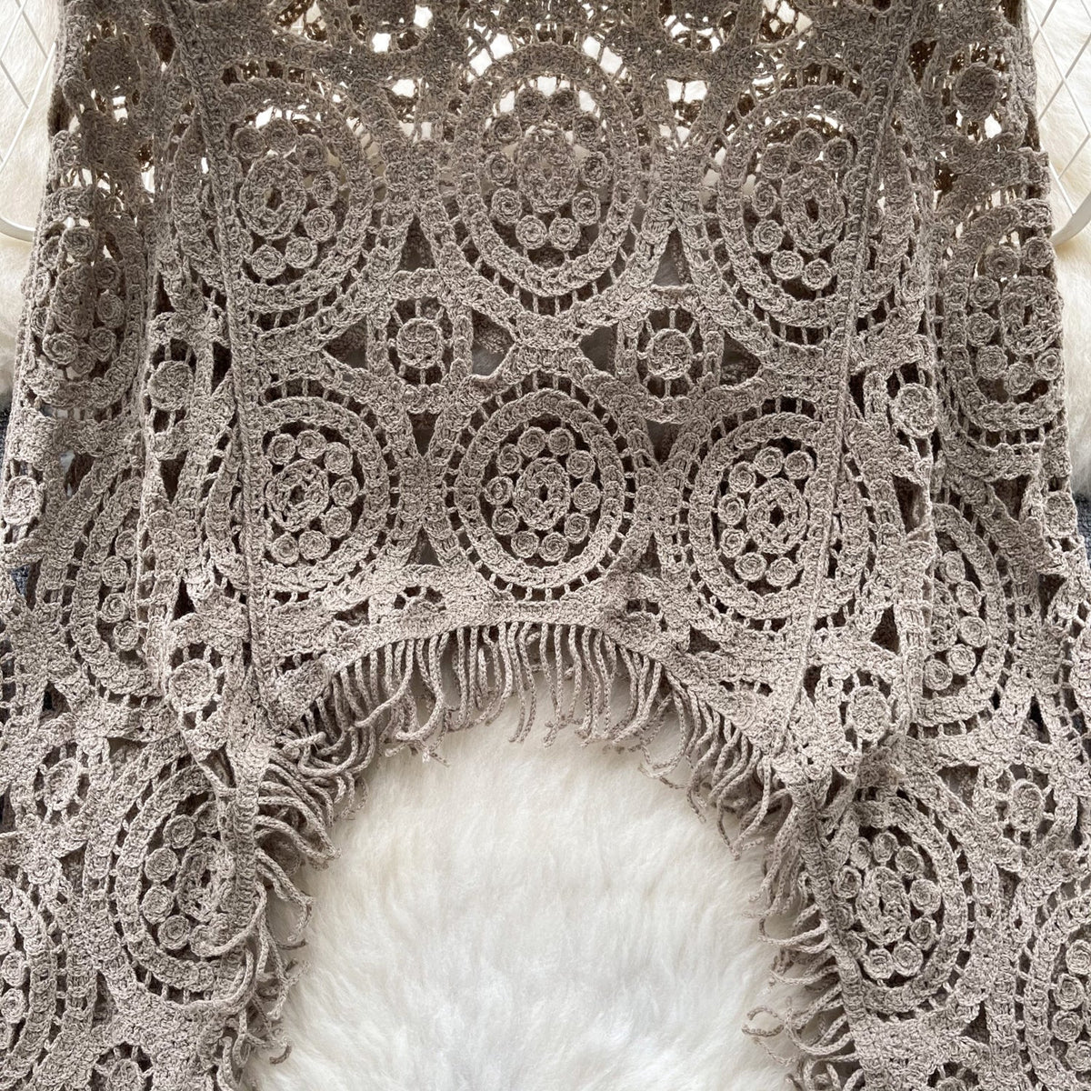 Vintage Hollowed Crochet Knitted Top