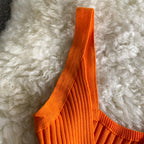 Vintage Pit-striped Knitted Vest