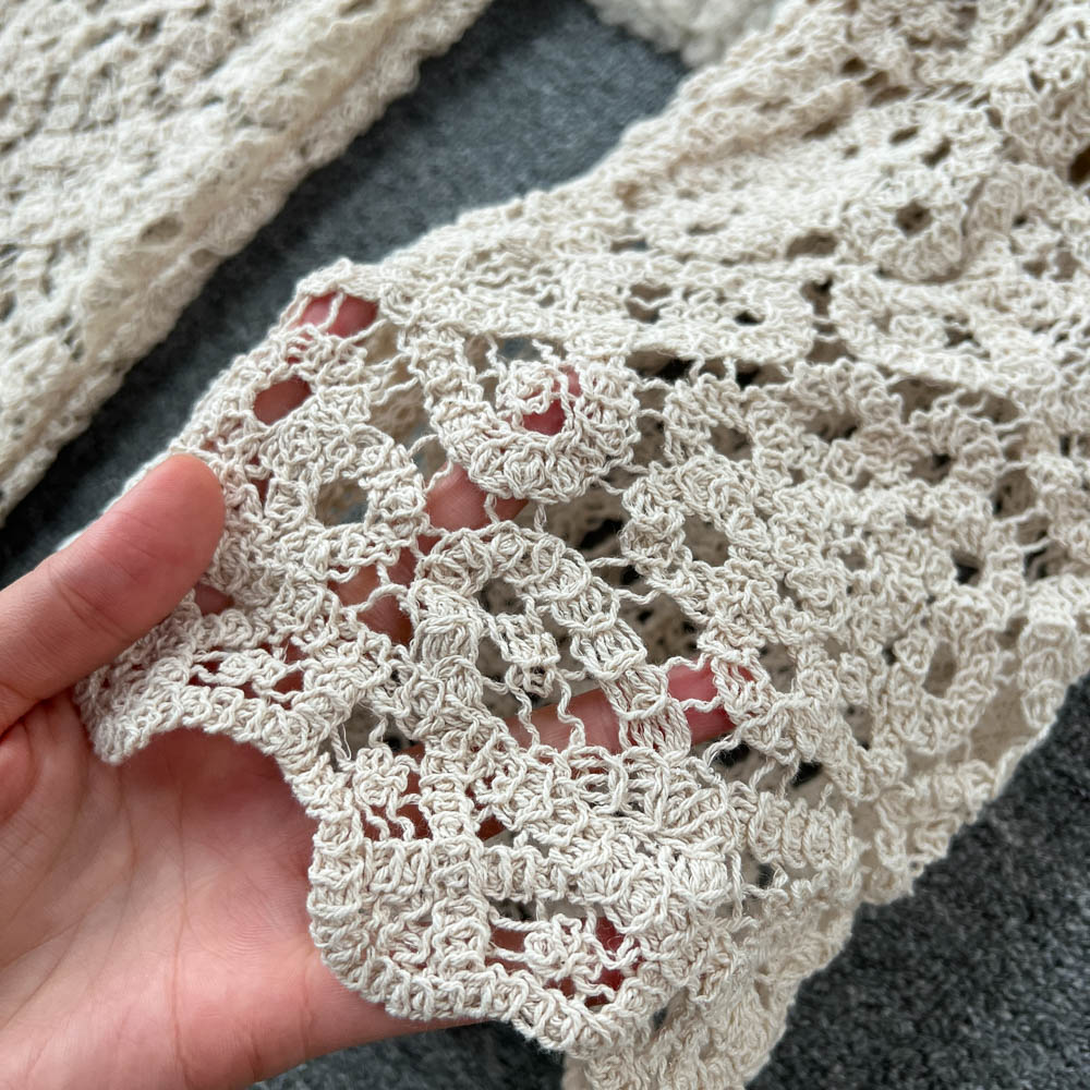 Bohemian Style Hollowed Crochet Knitted Trousers