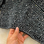 Top&Fishtail Skirt Rhinestone Studded 2Pcs
