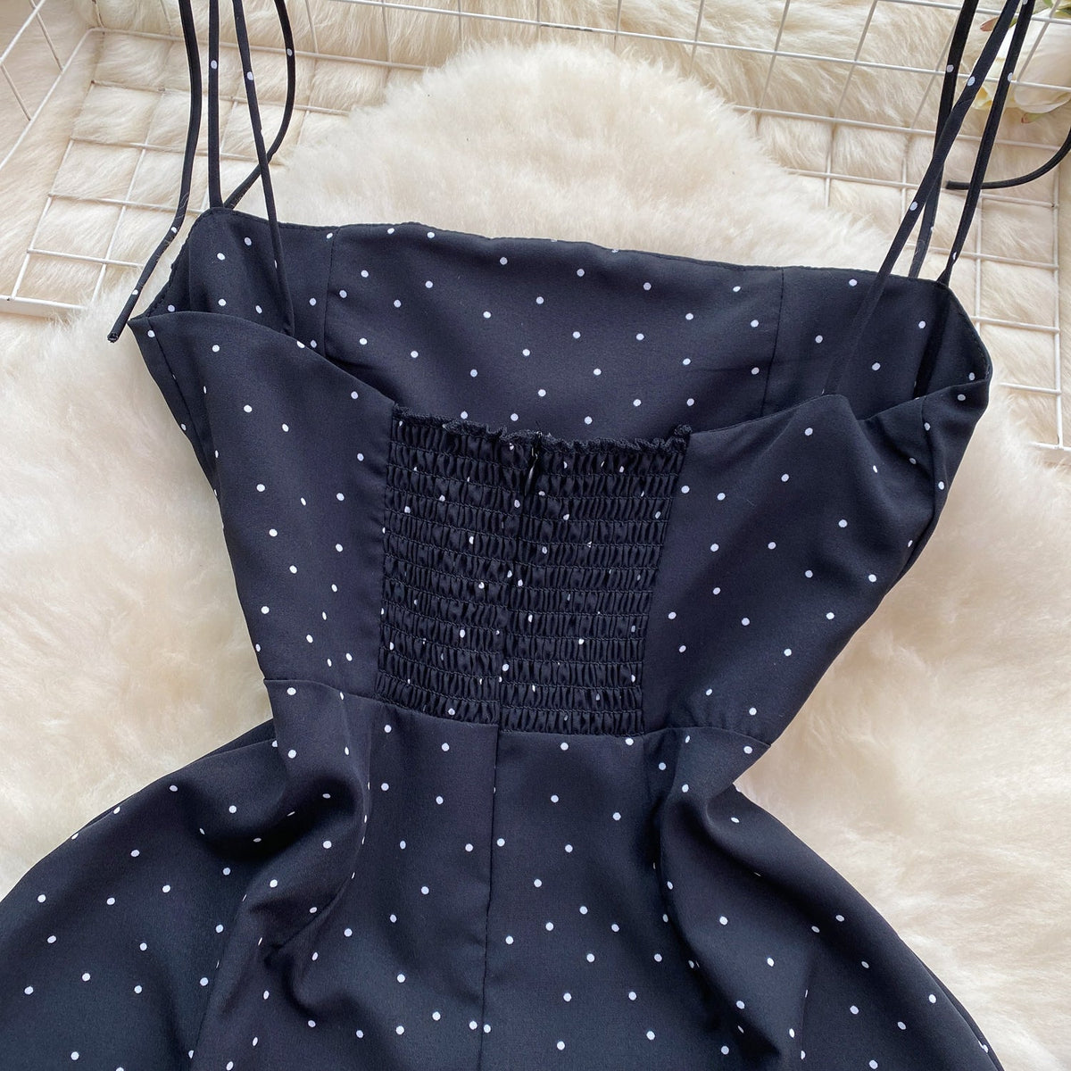 Cutie Polka Dot Black Dress
