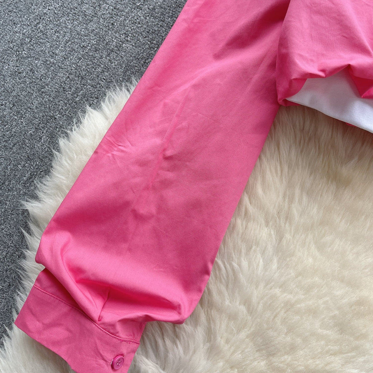 Faux Two-pieces Color Blocking Patchwork Top