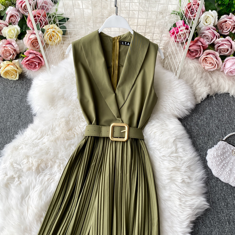 Suit Collar Flared Pants Jumpsuit