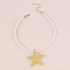 Niche Starfish Pendant Necklace&Earrings