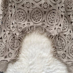 Vintage Hollowed Crochet Knitted Top