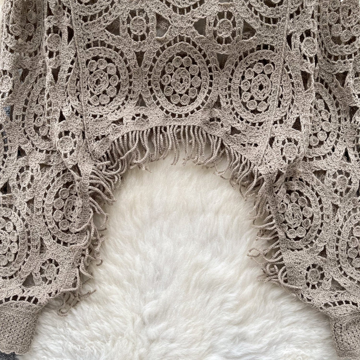 Vintage Hollowed Crochet Knitted Top