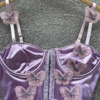 3-dimensional Butterfly Short Camisole
