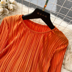 Casual Round Collar Elastic Dress