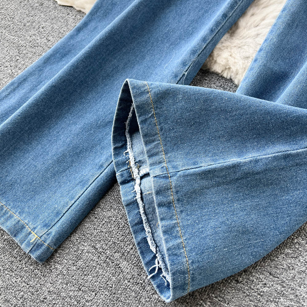 Vintage Ripped Denim Jumpsuit