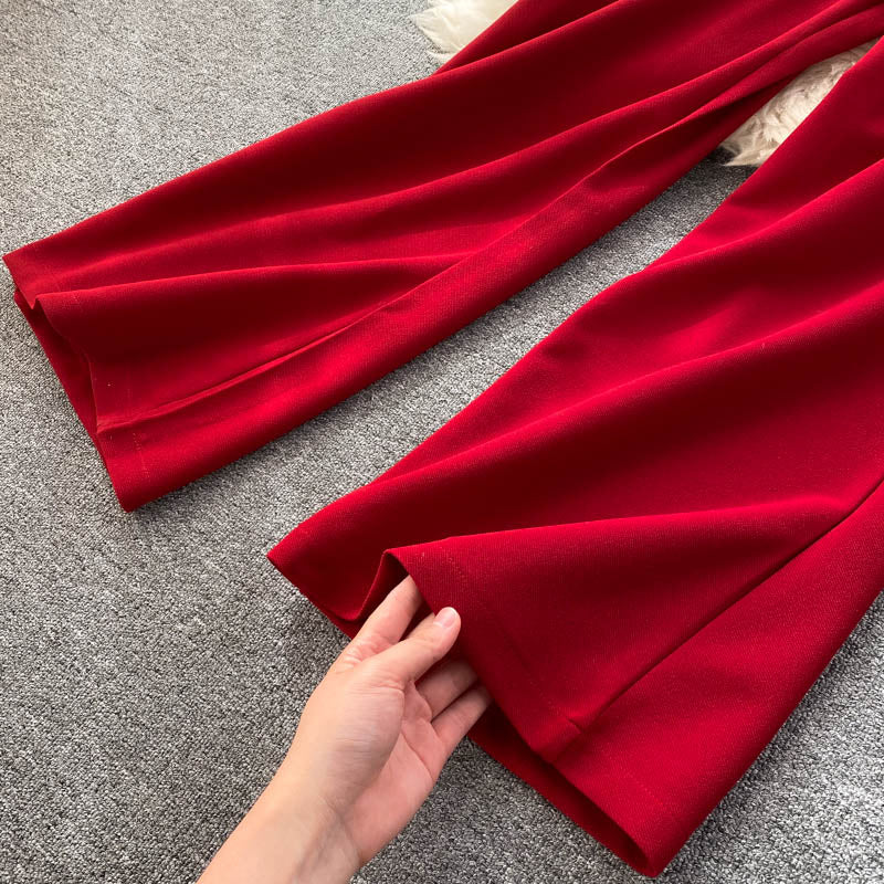 Square Neck Suspender Jumpsuit