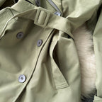 Vintage Suit Collar Trench Coat