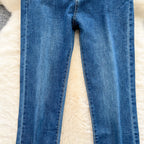 Chic High-waist Straight Ninth Jeans