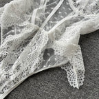 Chic White Lace Bustier Jumpsuit