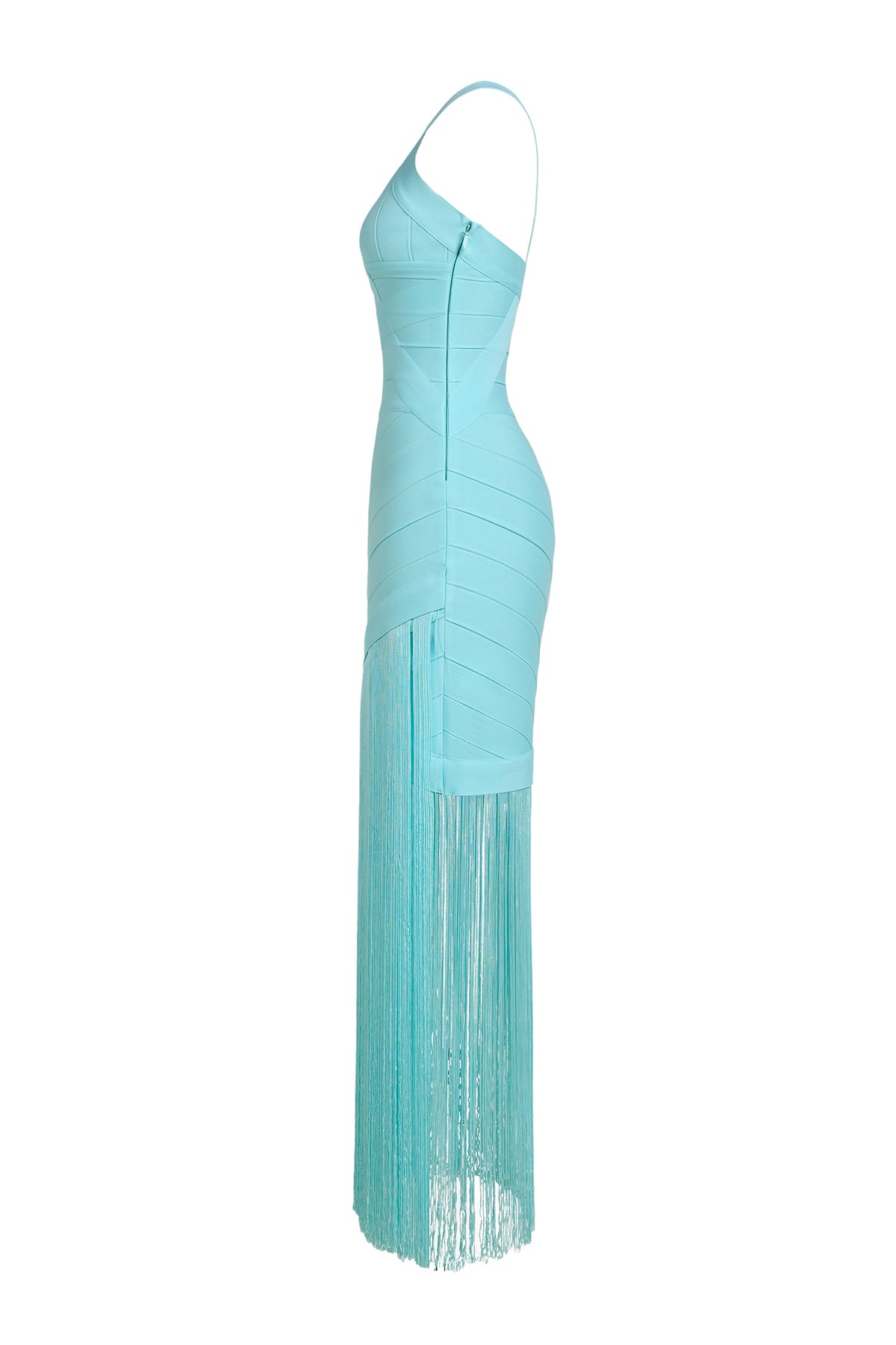Bandage V-Neck Tassel Midi Dress