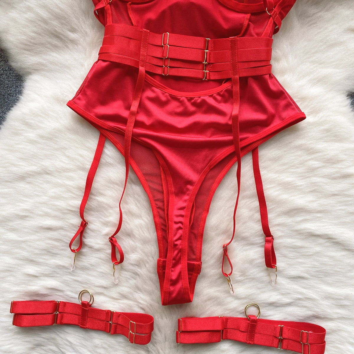 Sexy Lace-up Slip Lounge Jumpsuit