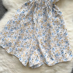 Strapless Floral Ruffled Jumpsuits