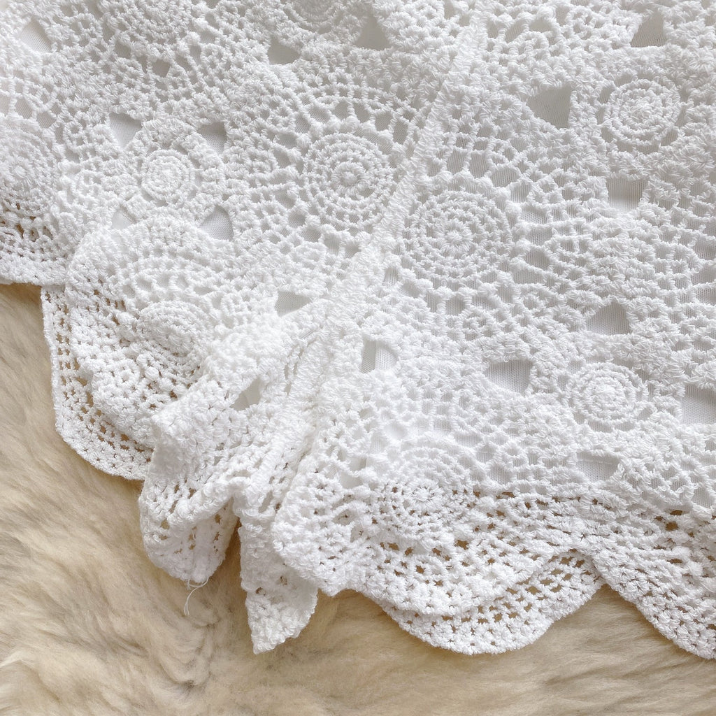 Camisole&Crochet Shorts Knitted 2Pcs