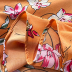 Korean Style Floral Print Chiffon Dress