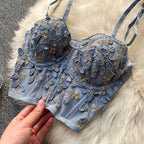Vintage Embroidered Petal Top