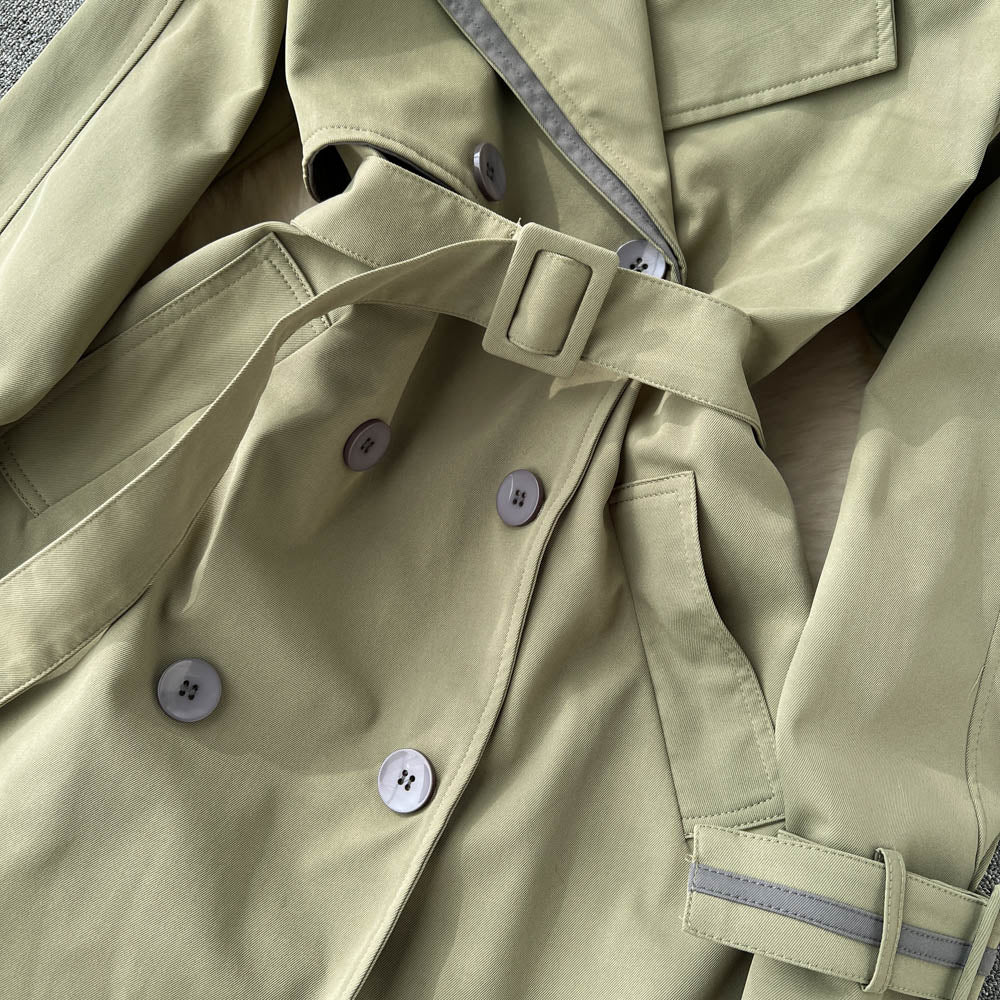 Vintage Suit Collar Trench Coat