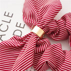Rabbit Ears Chiffon Striped Hair Ties