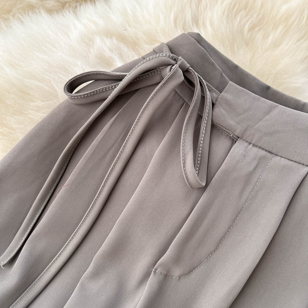 Drawstring Loose Fitting Long Trousers