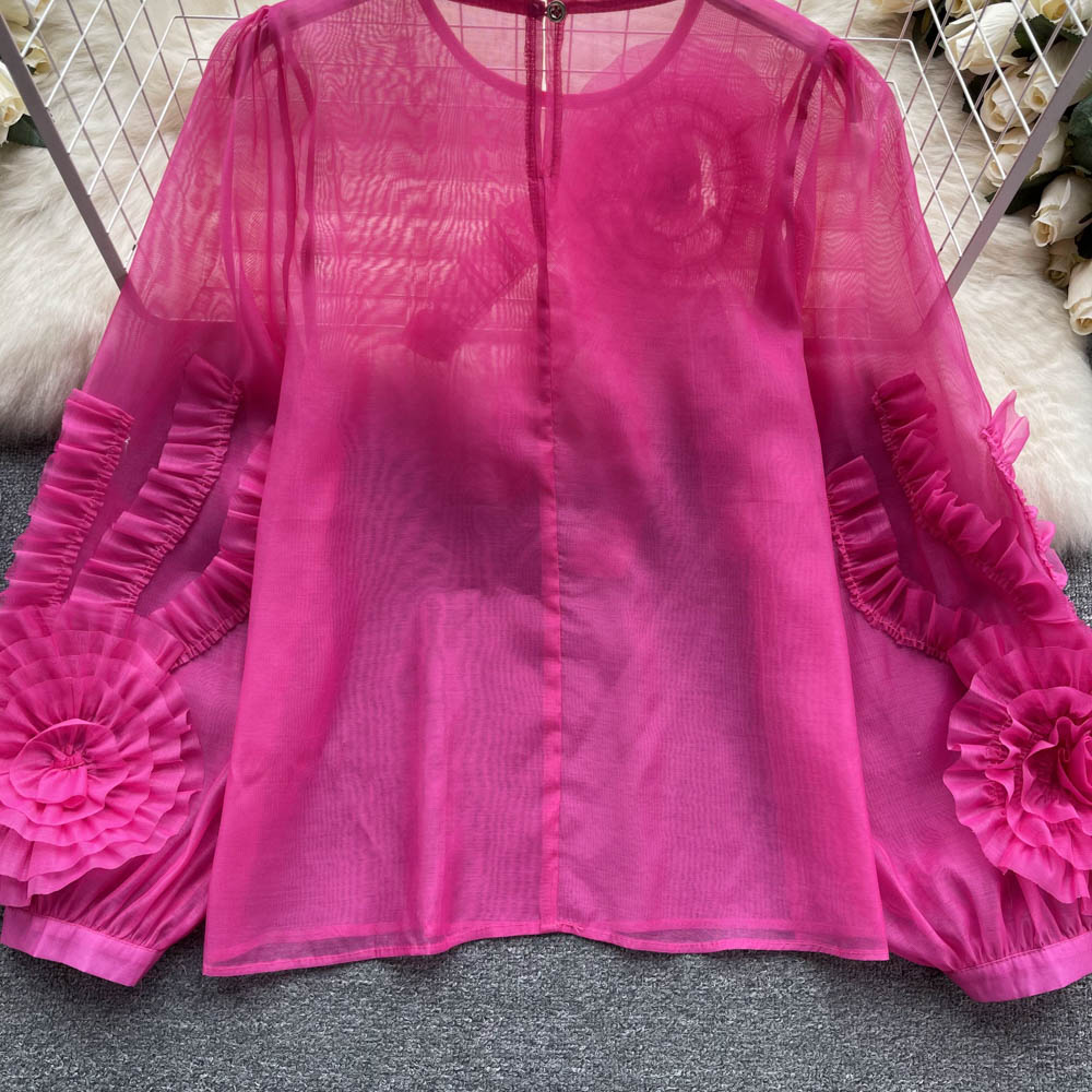 Sweetie 3d Floral Chiffon Top