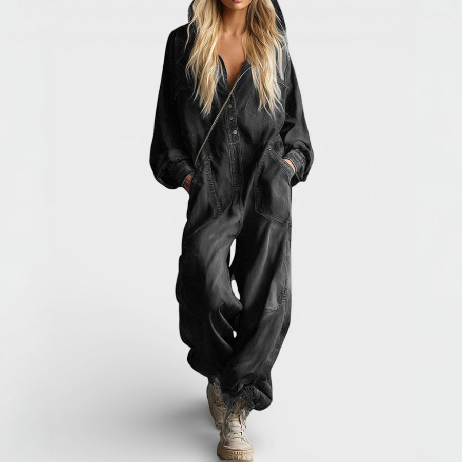 Airah | Long-sleeved jumpsuit with hood