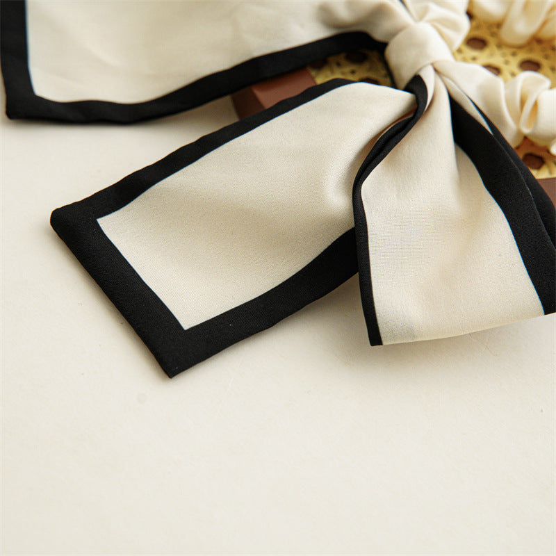 Color Blocking Large Bow Hair Ties