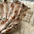Vintage V-neck Sleeveless Floral Dress