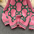 Chic Color-blocking Thermal Cardigan
