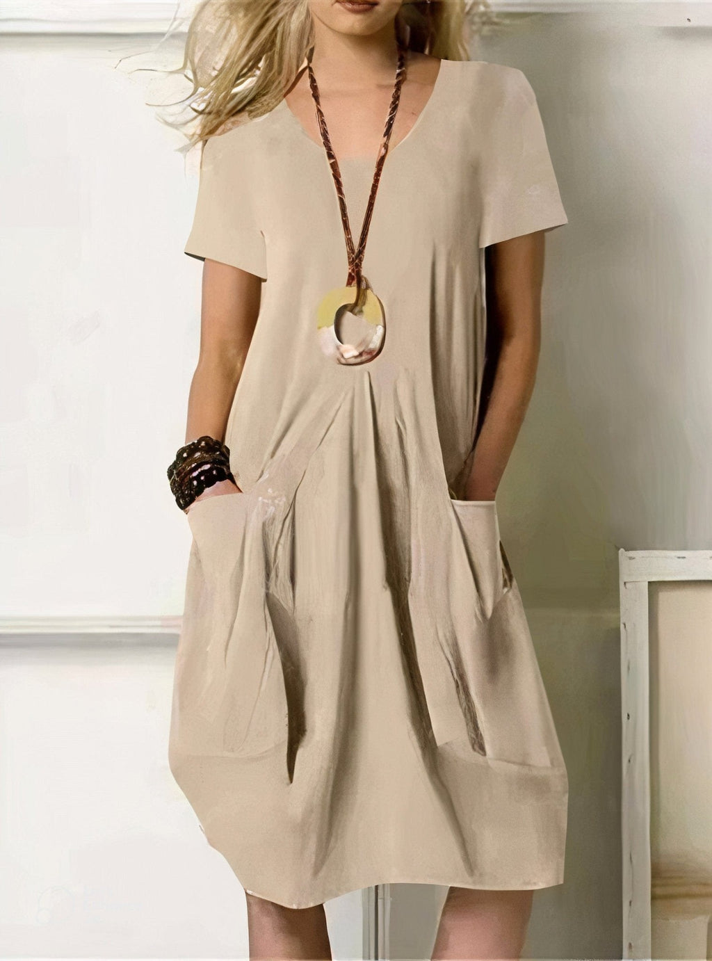 Aisha | A-Line Knee-Length Dress