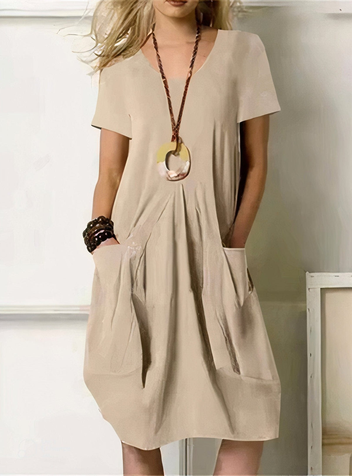 Aisha | A-Line Knee-Length Dress