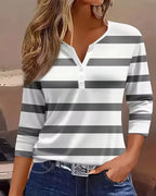 Ainhoa | Long Sleeved Striped Blouse