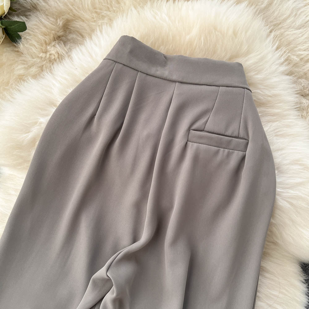 Drawstring Loose Fitting Long Trousers