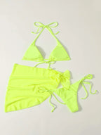 Mesh Three-piece Split Swimsuit