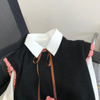 Vintage Dimensional Floral Sweater Vest