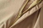 Cargo Skirt With High Waist Side Pockets And Slit Back