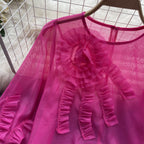 Sweetie 3d Floral Chiffon Top